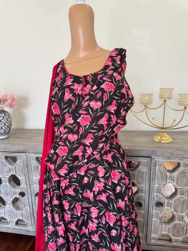 Cotton anarkali suit