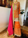 Hand embroidered garara suit