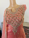 Hand embroidered garara