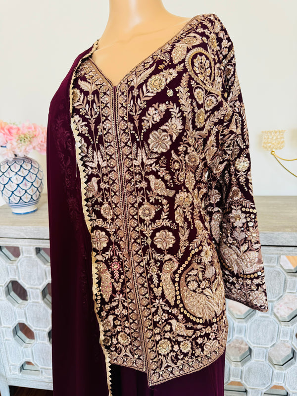 Short kurti sharara suits
