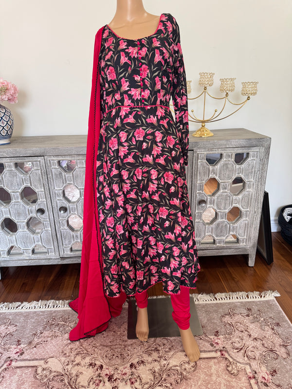 Cotton anarkali suit