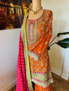 Hand embroidered garara suit