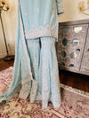 Hand embroidered garara suit