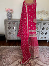 Hand embroidered garara suit