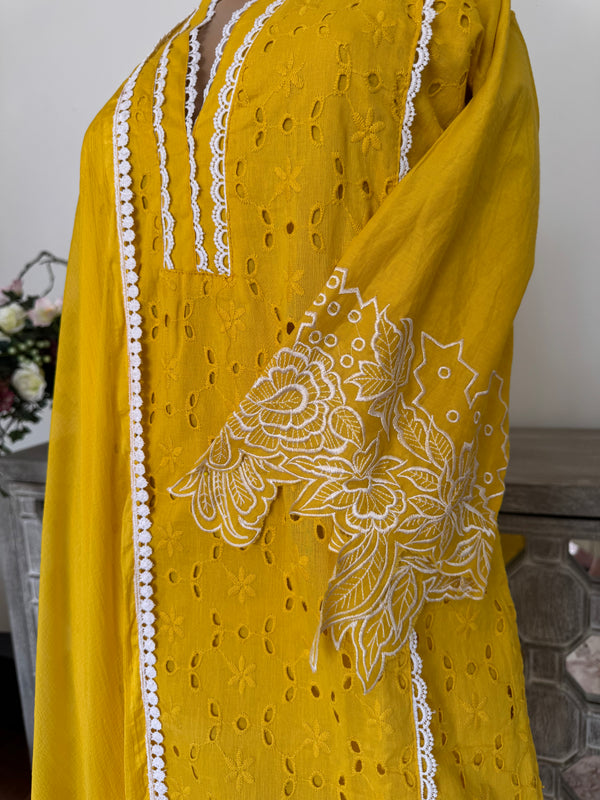 3pc cotton kurti set