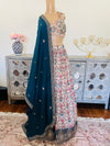 Hand embroidered lehnga