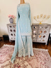 Hand embroidered garara suit