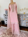 Hand embroidered garara suit