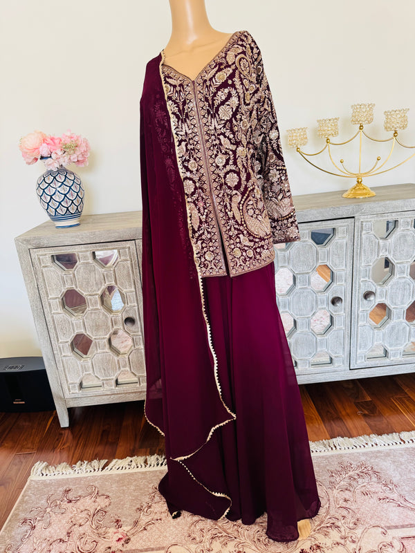 Short kurti sharara suits