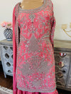 Hand embroidered garara suit