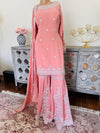 Hand embroidered garara suit