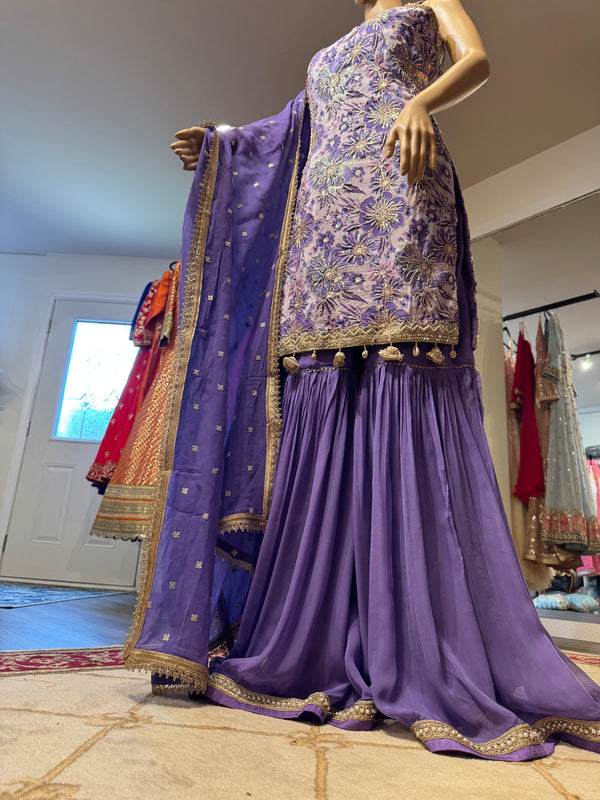 Hand embroidered Garara suits