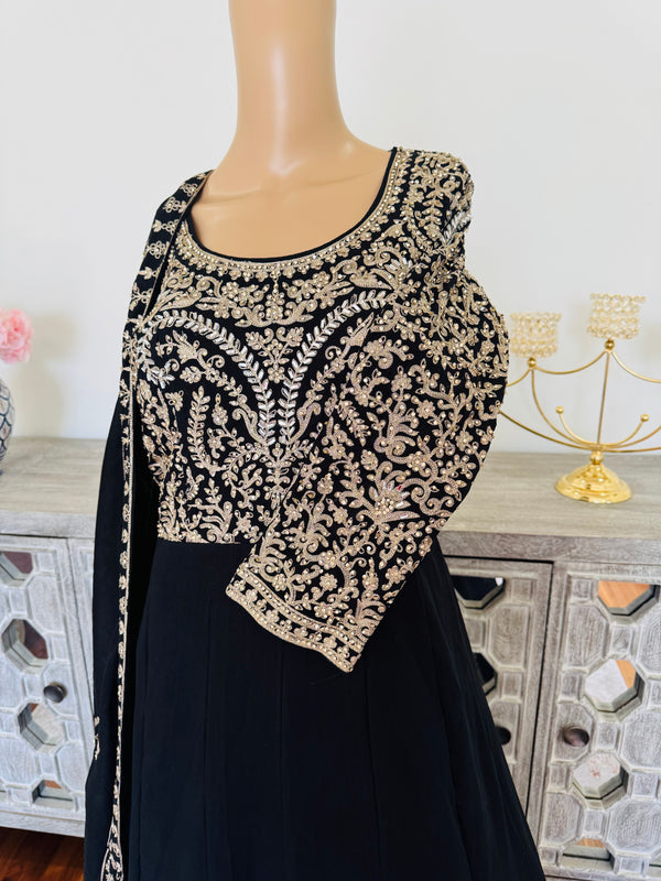 Floor length dress with duppata