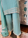 Hand embroidered pant suits