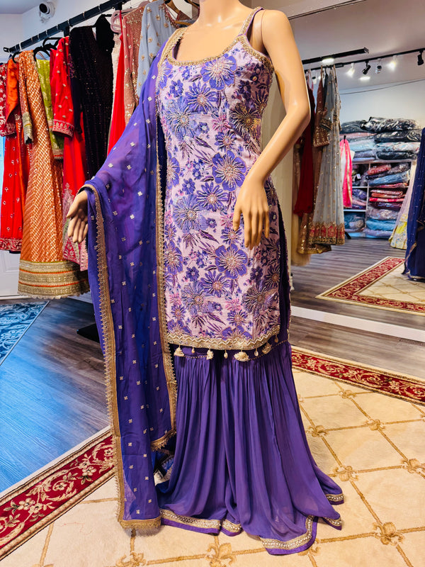 Hand embroidered Garara suits