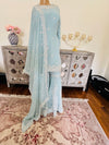 Hand embroidered garara suit