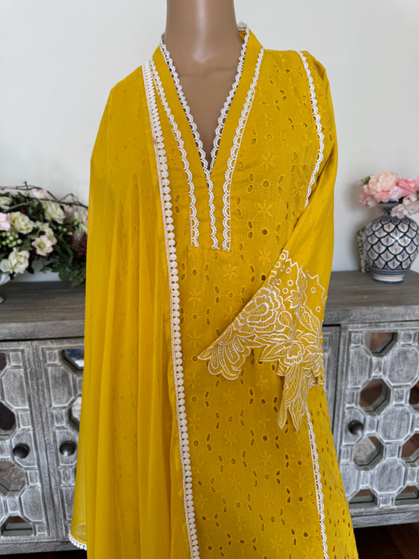 3pc cotton kurti set