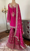 Hand embroidered garara suit