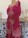 Hand embroidered garara suit
