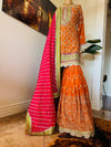 Hand embroidered garara suit