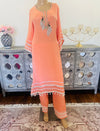 Hand embroidered kaftan
