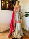 Hand embroidered garara suit