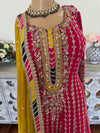 Hand embroidered anarkali suit