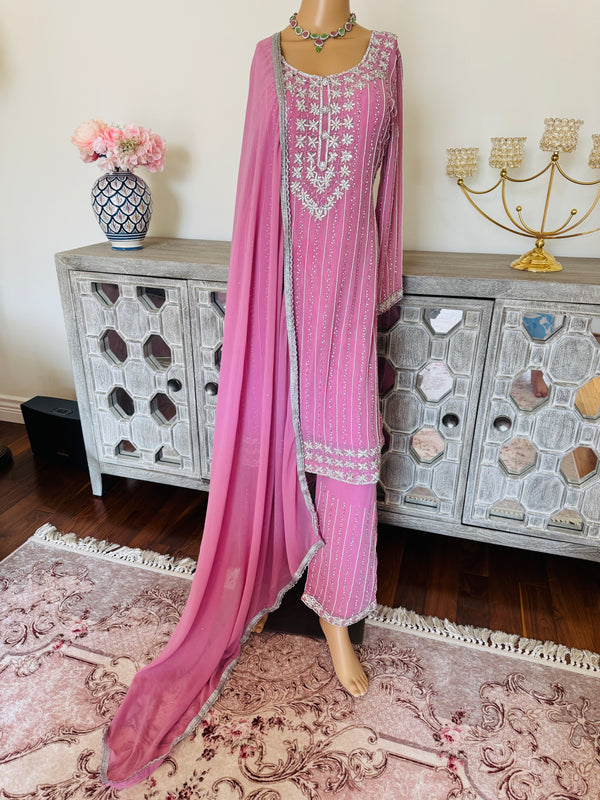 Hand embroidered pant suits