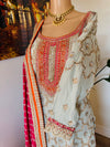 Hand embroidered garara suit