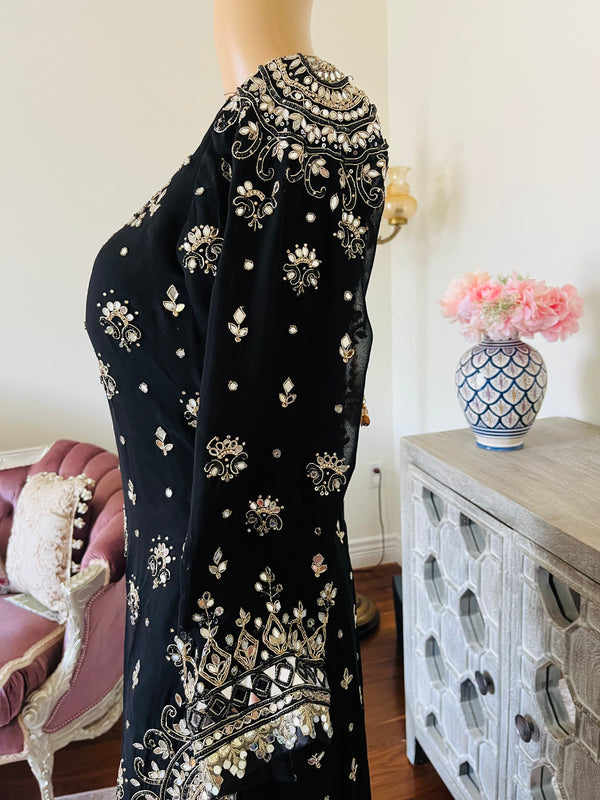 Hand embroidered garara suit