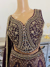 Hand embroidered lehnga