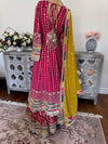 Hand embroidered anarkali suit