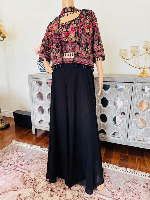 Crop top with sharara