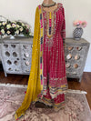 Hand embroidered anarkali suit
