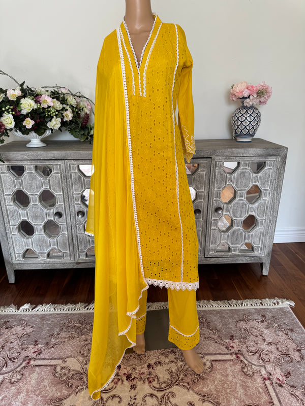 3pc cotton kurti set