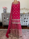 Hand embroidered garara suit