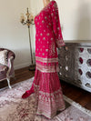 Hand embroidered garara suit