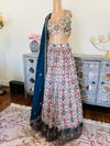 Hand embroidered lehnga