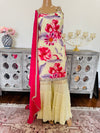 Hand embroidered garara suit
