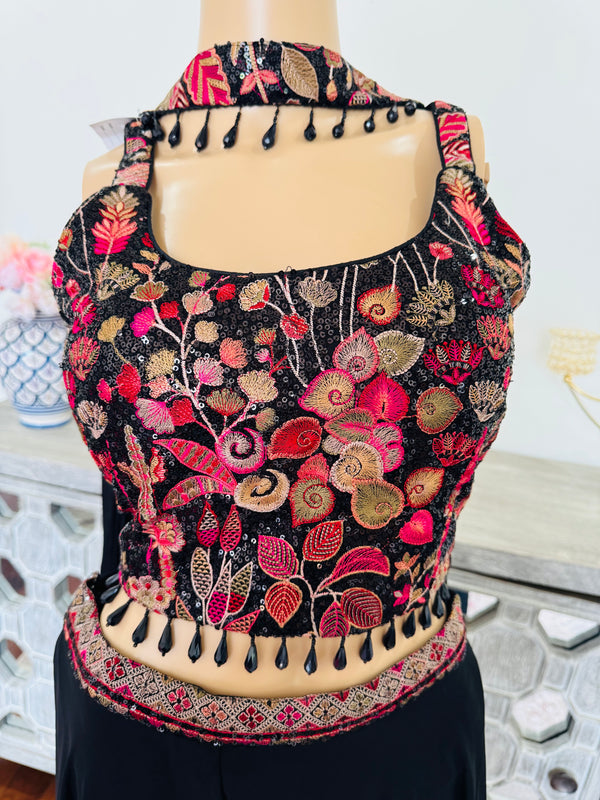 Crop top with sharara