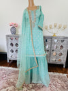 Hand embroidered garara suit