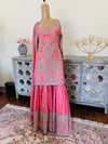 Hand embroidered garara suit