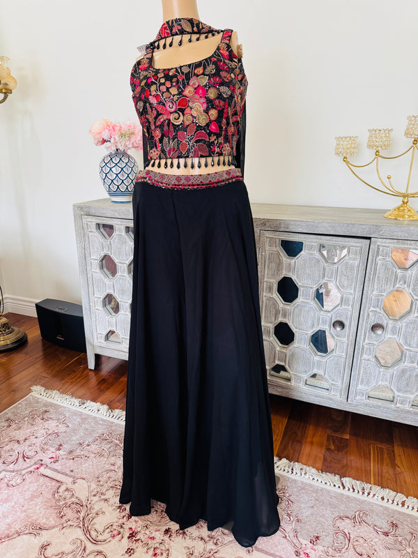 Crop top with sharara