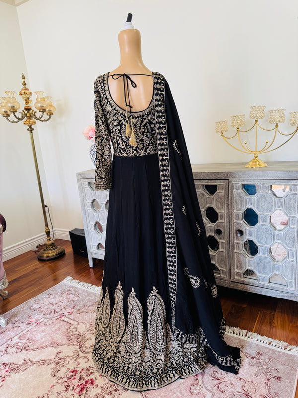 Floor length dress with duppata