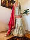 Hand embroidered garara suit