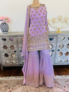 Hand embroidered garara suit