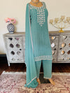 Hand embroidered pant suits