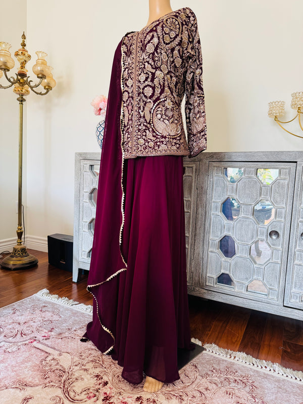 Short kurti sharara suits