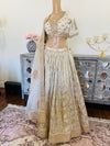 Hand embroidered lehnga