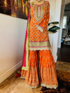 Hand embroidered garara suit